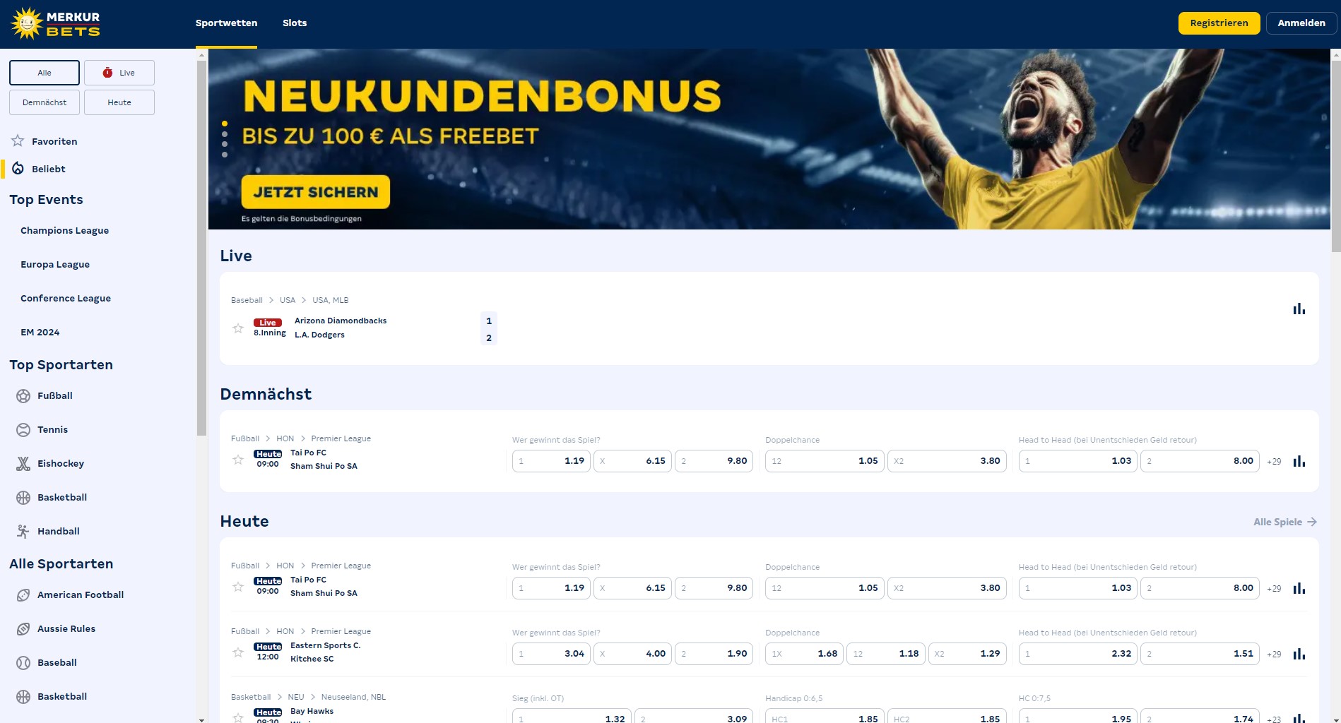 Merkur Bets Home